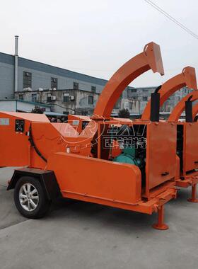 车头传动树枝粉碎机无动力PTO碎木机柴油动力枝条切碎机