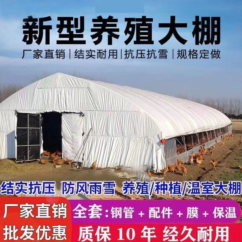 种植骨架养殖水产棚花卉蔬菜棚鸡鸭鹅舍大棚骨架全套6分镀锌钢管