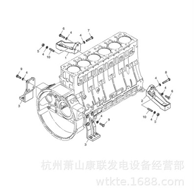 65.41530-0152发动机安装支 PU126斗山