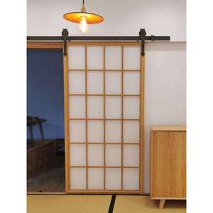 门日式推拉门吊轨移门实木隔断原木门窗幽灵门中式格子门工厂直销