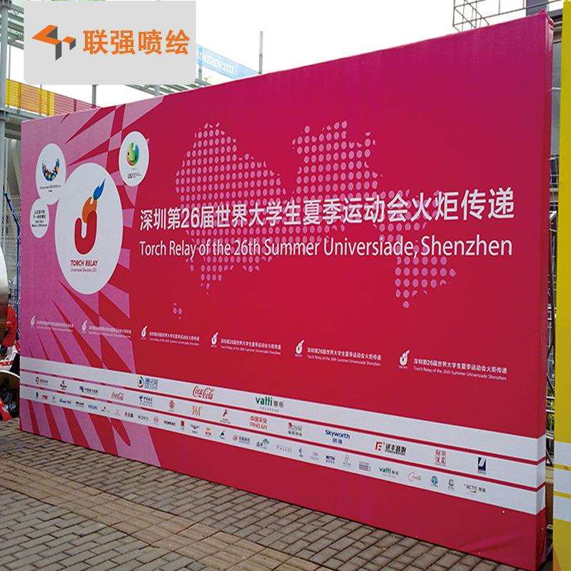 深圳制作活动展会背景板签到墙婚庆舞台搭建热镀锌方管桁架