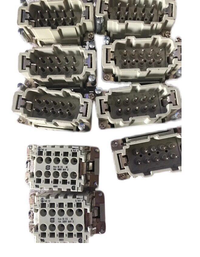 HARTING连接器09330102616公芯HAN-10ES-M弹片式16A/500V浩亭原装