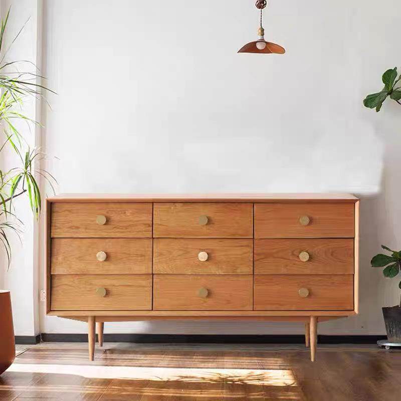 北欧实木家用储物边柜客厅卧室床尾小户型收纳抽屉置物柜子九斗柜,智能设备,其他智能设备,淘宝优惠券,粉丝福利购,淘宝优惠卷