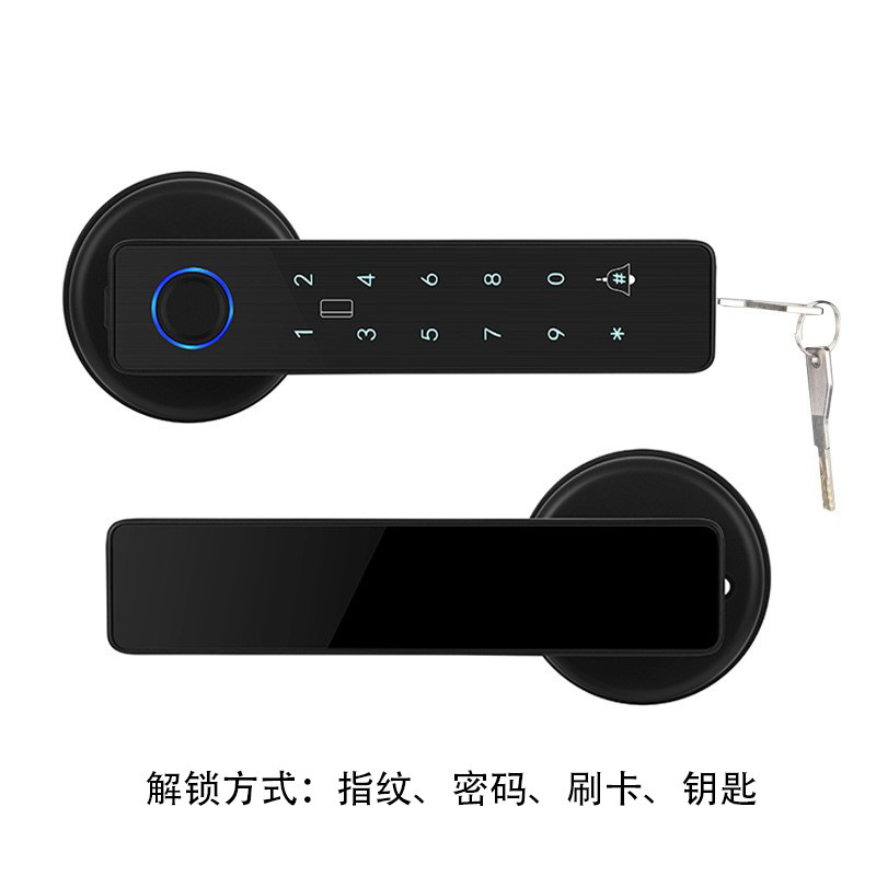 涂鸦智能生活APPWiFi指纹电子门锁刷卡锁单舌锁家用密码带钥匙