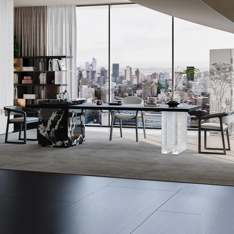 轻奢现代简约岩板茶台意式极简茶桌椅组合别墅客厅设计师创意艺术,住宅家具,家用茶台/茶桌,淘宝优惠券,粉丝福利购,淘宝优惠卷