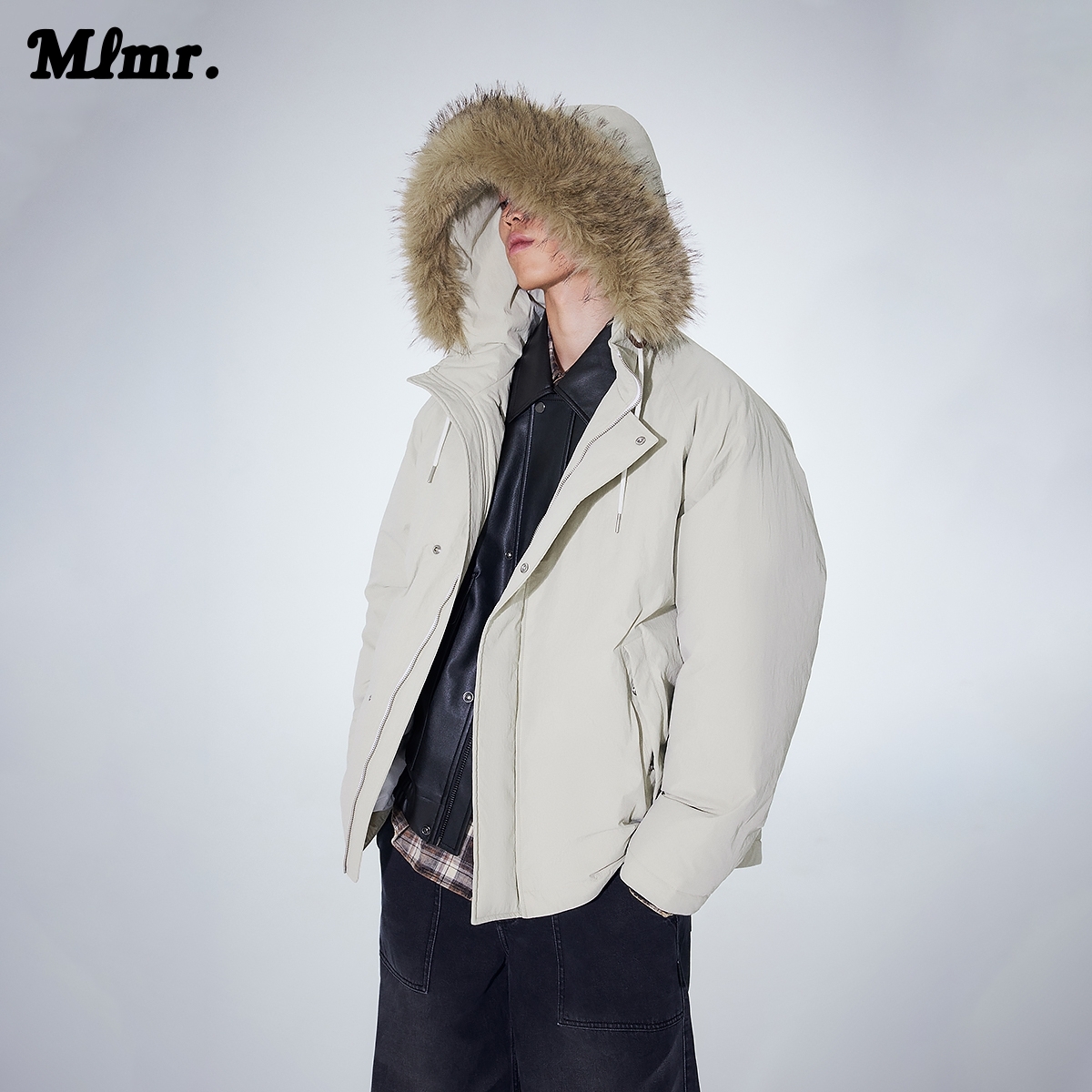 MLMR秋冬季新款舒适百搭潮流简约风休闲宽松保暖羽绒服男女