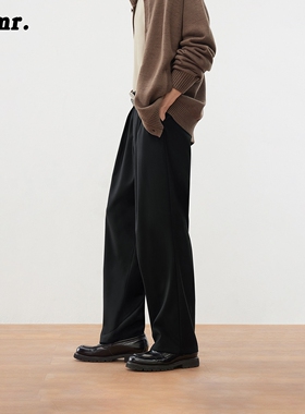 MLMR秋季新款设计感中性风极简时尚潮流百搭休闲裤长裤男女