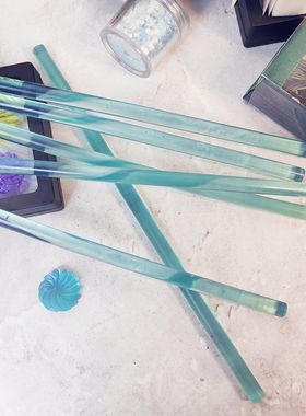 透明蓝色陶瓷蜡透明彩色胶棒7MM配合胶枪火漆印章蜡片DIY制作手账