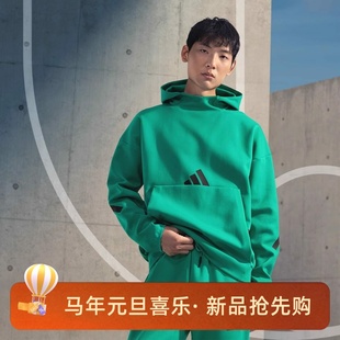 阿迪达斯ZNE男子运动宽松休闲亲肤柔软保暖连帽卫衣JF2454 JE7537