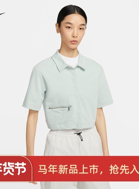 耐克/NIKE女子运动休闲速干透气翻领POLO短袖T恤DV8241-010-034