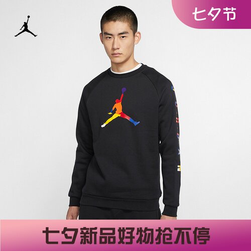 耐克男子运动休闲印花圆领卫衣