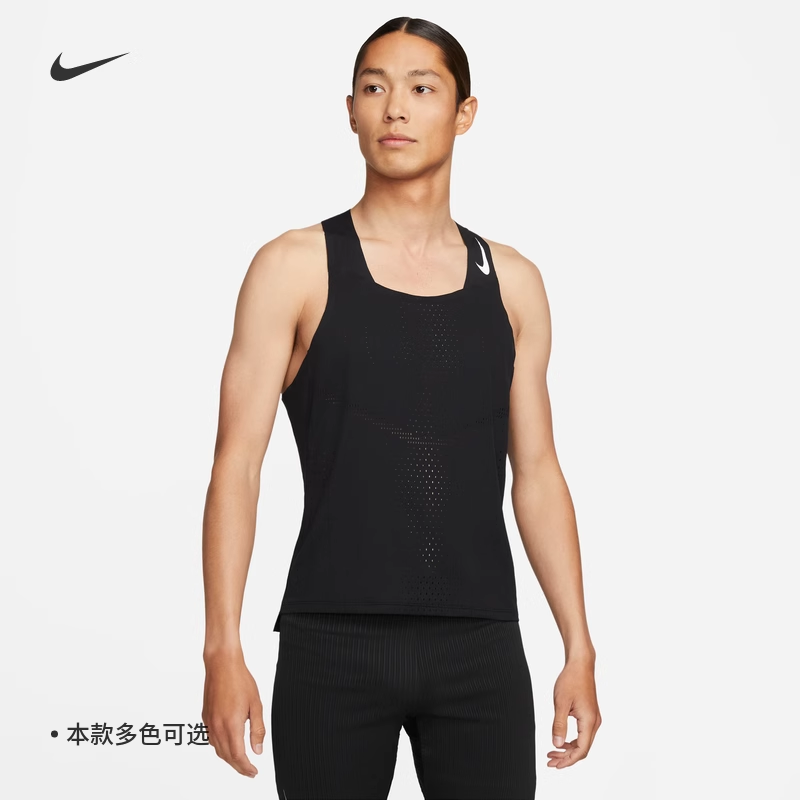 耐克/NIKE男子运动跑步健身速干训练背心无袖T恤DM4625-010-551