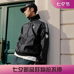 阿迪达斯男子防风梭织夹克外套