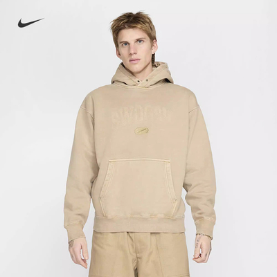 耐克男子宽松加绒套头衫连帽卫衣