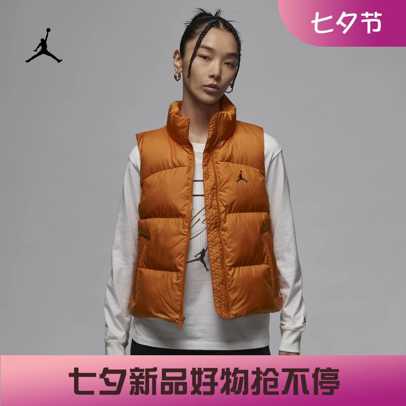 耐克女子休闲秋冬保暖棉马甲背心