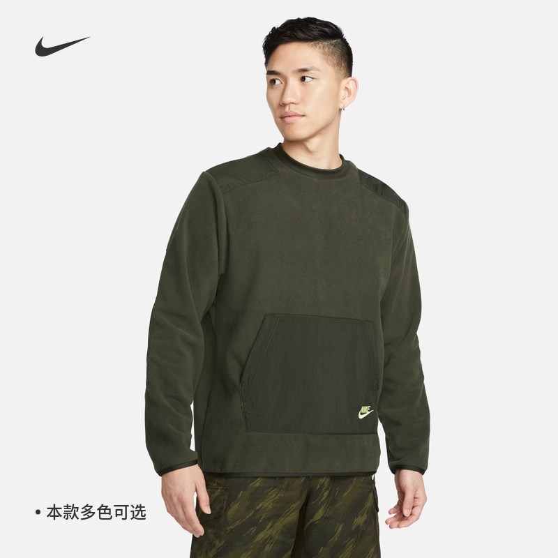 耐克男子运动休闲保暖圆领卫衣