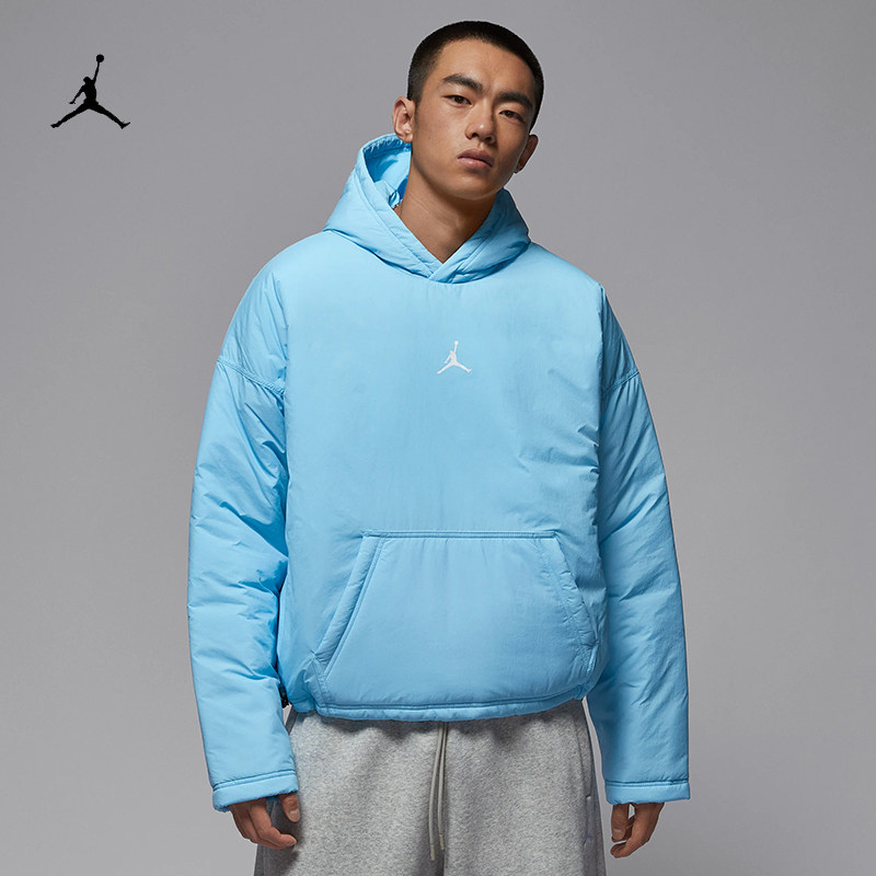 耐克/NIKE JORDAN男子运动宽松休闲加衬夹棉连帽上衣HV1865-010