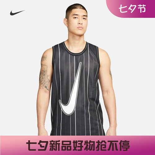 耐克男子宽松休闲速干篮球背心