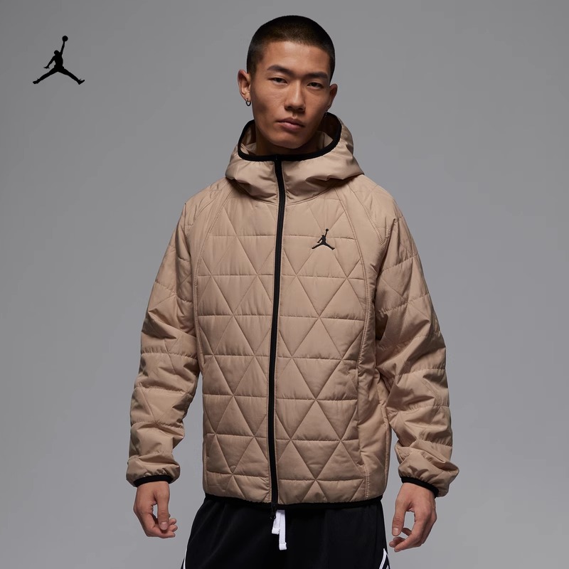 耐克男子休闲防风保暖薄棉服外套