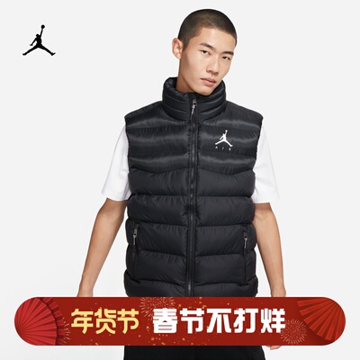 耐克男子运动休闲保暖棉马甲背心
