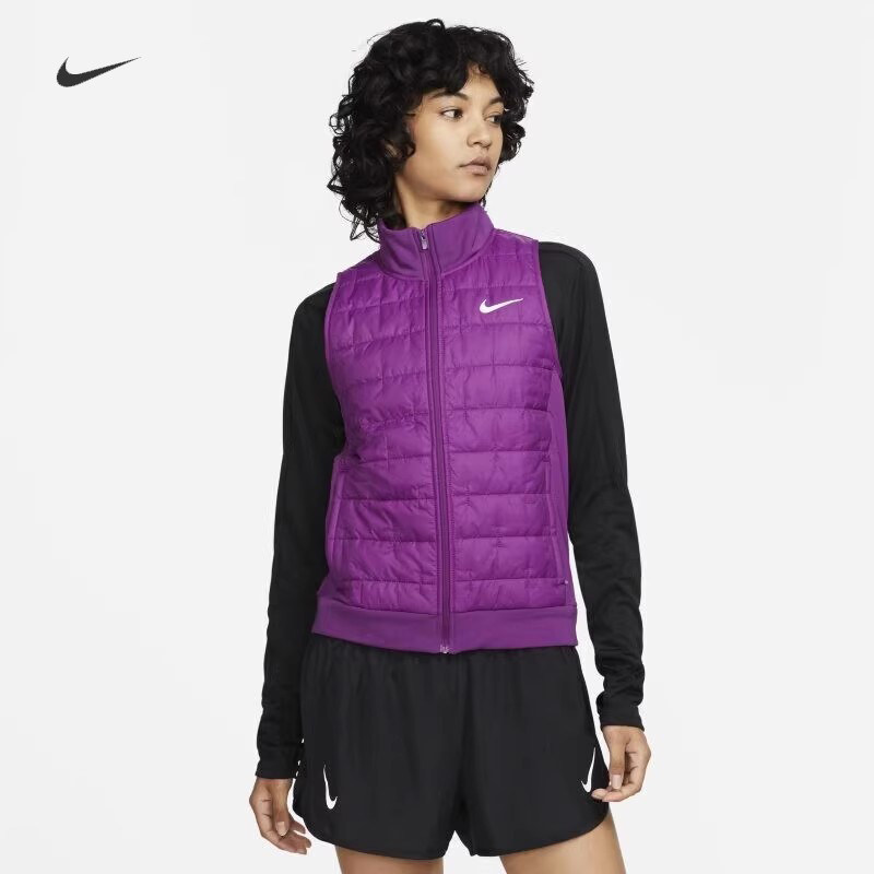耐克/NIKE女子运动训练休闲夹棉保暖跑步马甲背心DD6085-010-503