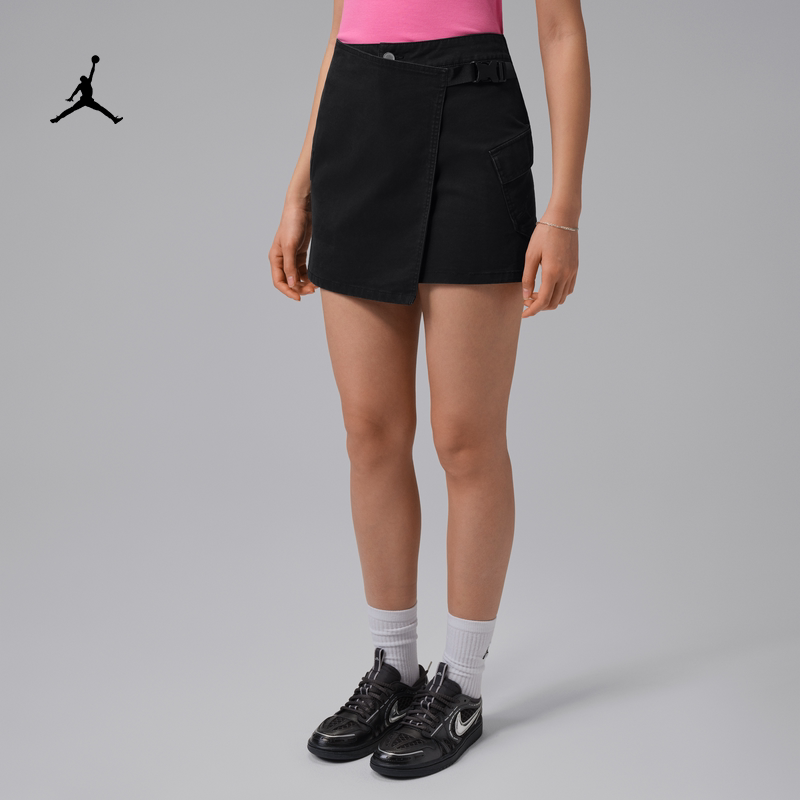 耐克/NIKE JORDAN女子运动休闲工装裹身半身裙短裙IF1175-010-110