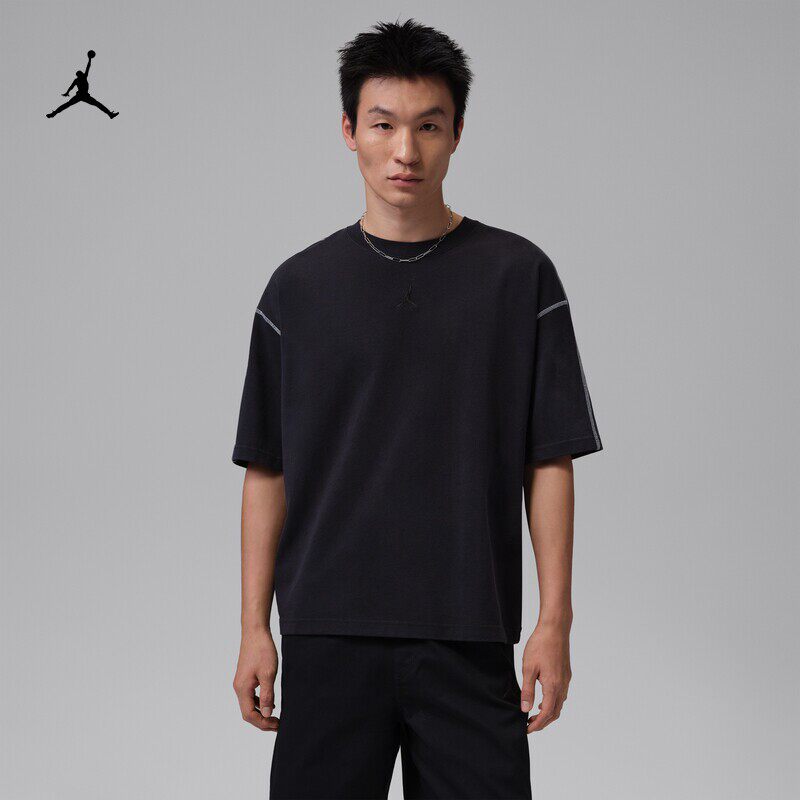 耐克/NIKE JORDAN男子运动休闲厚实圆领短袖T恤IF1912-010-133