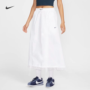 100 耐克 NIKE女子运动休闲2025秋季 新款 蕾丝边梭织半身裙II1948