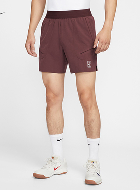 耐克/NIKE男子运动训练速干夏季新款梭织网球短裤FZ6914-652-010