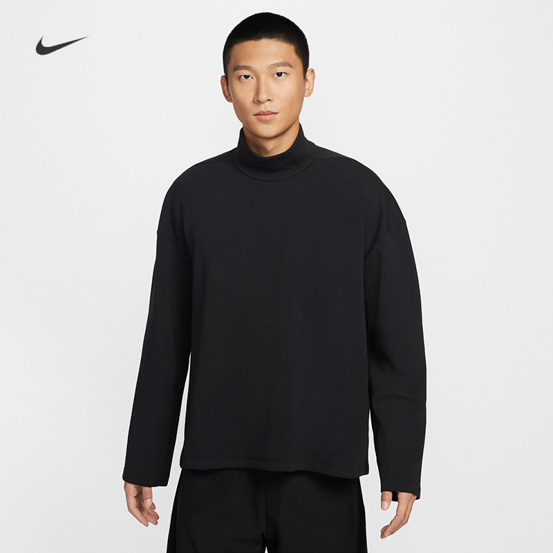 耐克/NIKE男子运动宽松休闲24.7高领柔软圆领上衣IF2120-010-072