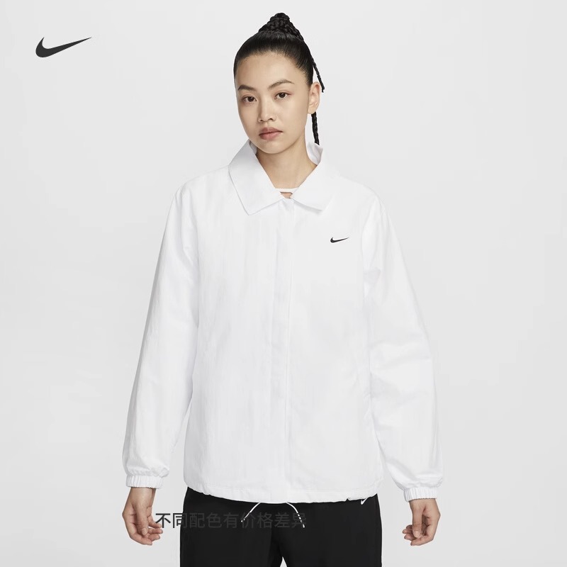 耐克女子宽松防晒梭织教练夹克