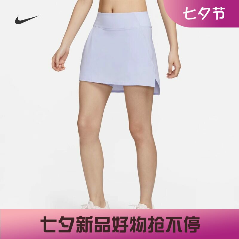 耐克女子休闲速干拼接中腰裤裙