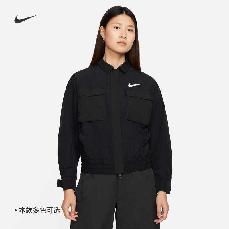 耐克女子运动休闲工装防风外套