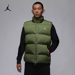 耐克/NIKE JORDAN男子运动休闲防风保暖棉马甲背心FB7308-010-340