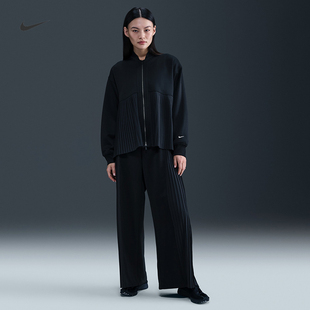 IM7460 010 NIKE女子宽松休闲舒适松弛感褶裥拼接运动长裤 耐克
