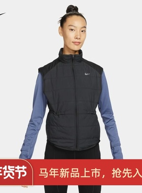 耐克/NIKE女子运动训练休闲保暖跑步棉马甲背心FB7538-010-386