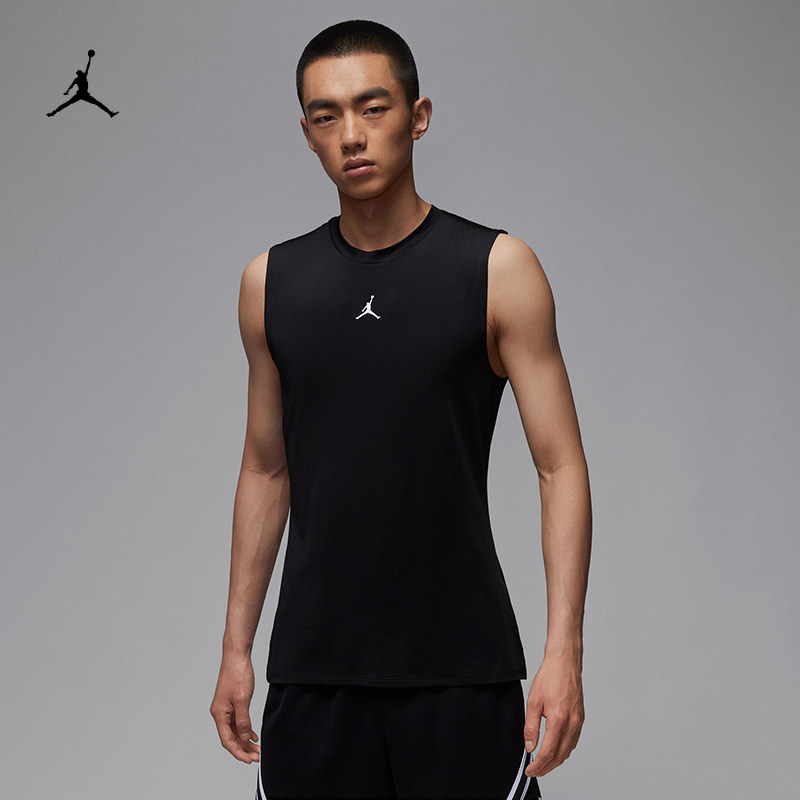 耐克/NIKE JORDAN男子运动休闲速干紧身篮球背心HV4102-010-100