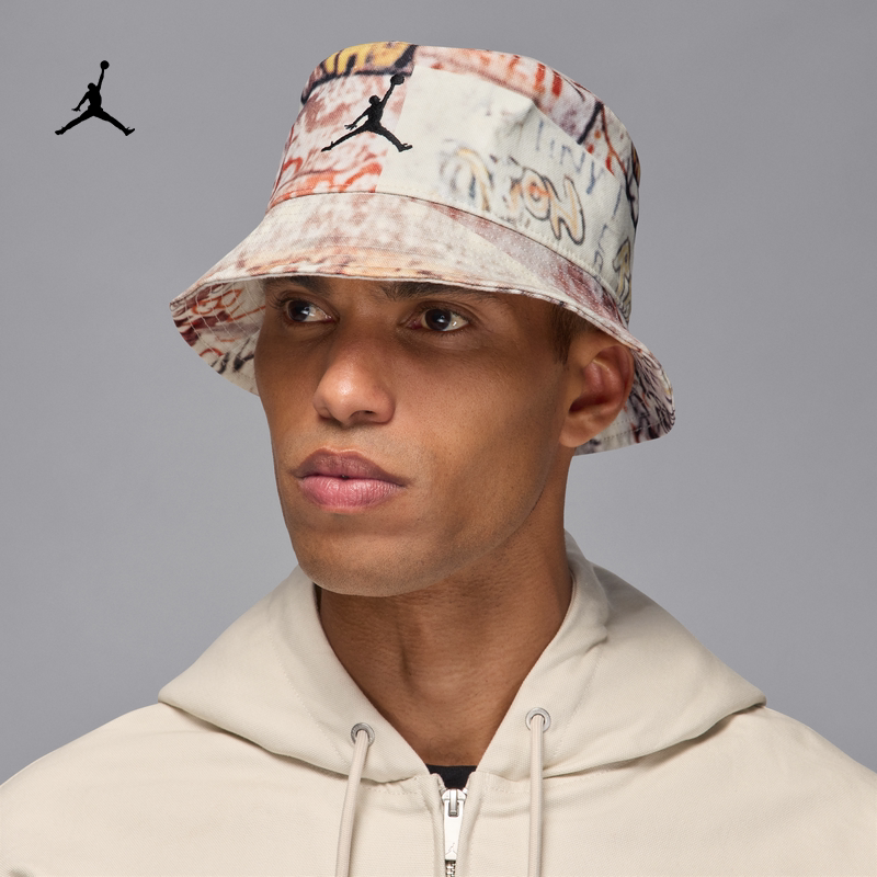 耐克/NIKE JORDAN APEX男帽女帽运动休闲印花渔夫帽IF1538-133
