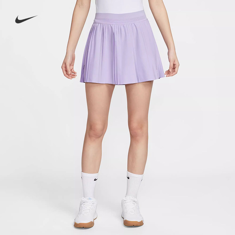 耐克/NIKE女子郑钦文同款速干网球半身裙运动短裙FZ6513-010-687