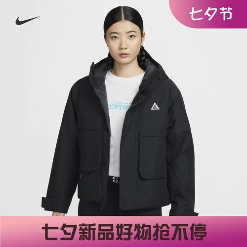 耐克女子宽松拒水户外夹克外套