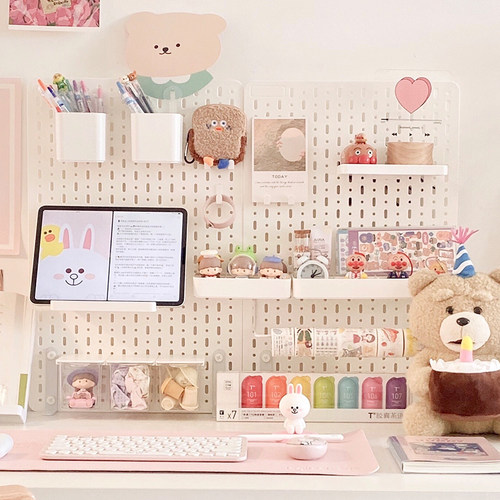 桌面塑料挂钩洞洞板免打孔免钉