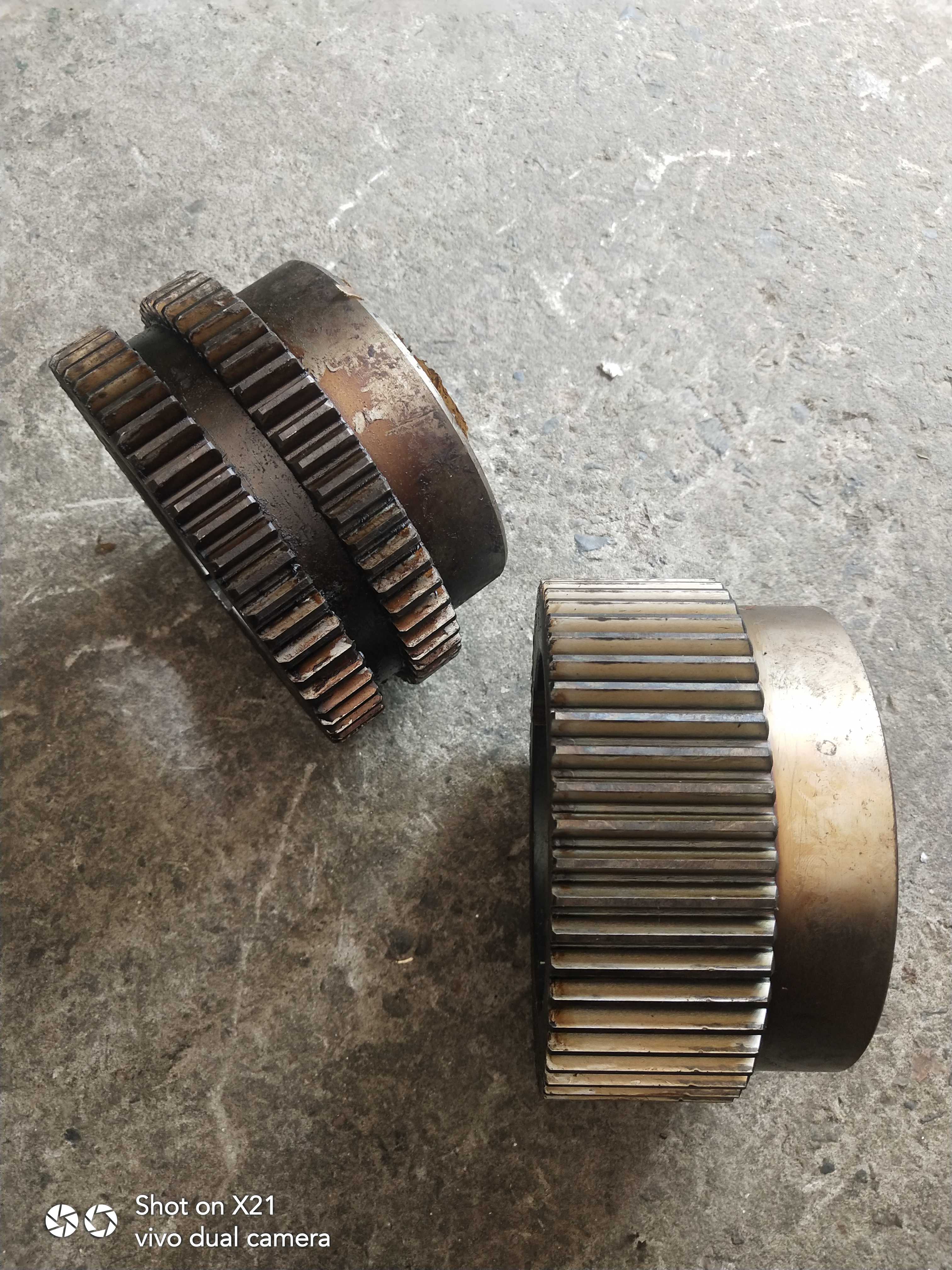 上海第二机5床厂C6150/C6150A车床2072大孔双联齿轮Z5/55机床配件