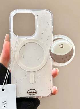 卡通椰子蛋狗狗磁吸支架适用vivo X300/S50/X90S手机壳V40可爱X200promini/V60新款Y78+Y36女S20/X60/S18/S19