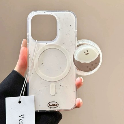 卡通椰子蛋狗狗磁吸支架适用vivo iQOO15/Z9turbo/Z10X手机壳neo11/9可爱10pro+/iqoo13女11新款12防摔Z8/Z7X