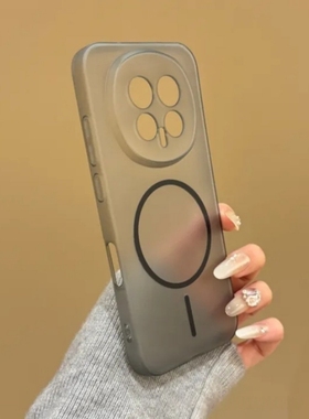 内置磁吸细圈软壳雾面黑色肤感K90适用K80小米14/17手机壳15PRO防摔13红米K70至尊版磨砂全包薄半透明防摔男