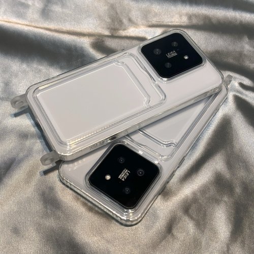 开孔透明壳卡包可挂绳civi4/5pro适用K70小米17/15手机壳K80/Note14新款13PRO+红米k50卡包40可插11放照片K60