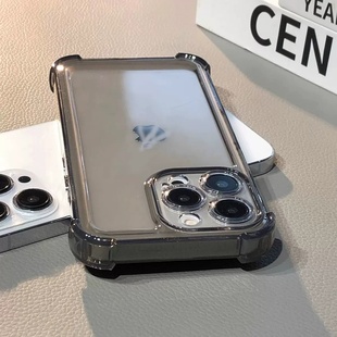 A53硅胶A54 四角气囊超强防摔适用三星S25edge Ultra透黑色22FE全包简约s21透明A72软A51 手机壳S23 A55 S24