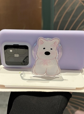 ins浅紫色粉西高地磁吸支架适用K70至尊版小米15/14手机壳13红米K80果冻橡胶耐脏POCOF6PRO情侣液态硅胶防摔