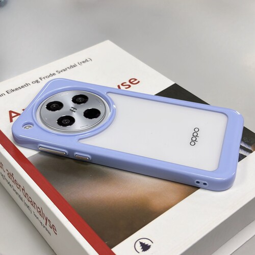 天蓝色奶油边框适用Realme GT7pro/5手机壳v13透明真我12硬壳11PRO+防摔Q3pro加厚GTNEO简约Q5i高级感s防摔套