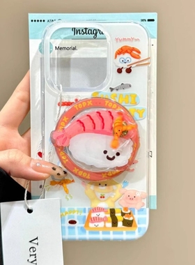 可爱西高地寿司旋转磁吸支架适用vivo iQOOneoZ10/z9turbo手机壳neo10新款9/8创意iqoo13/12女11pro/Z5防摔U3